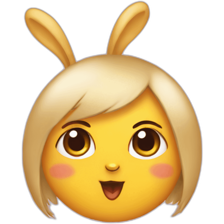 chick with rabbit ears emoji