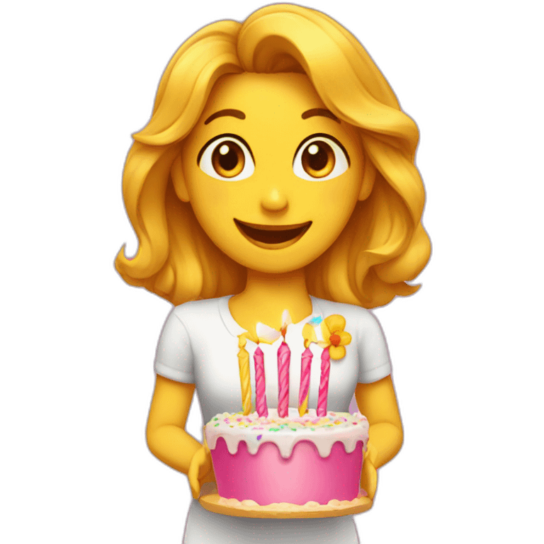 happy birthday sign with the name Priya emoji