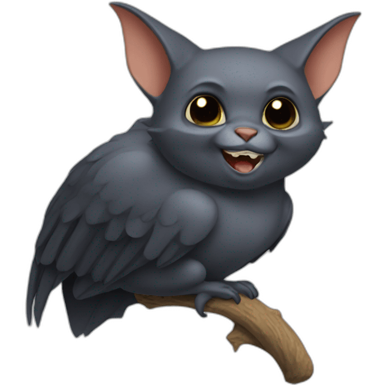 chat chauve-souris  emoji