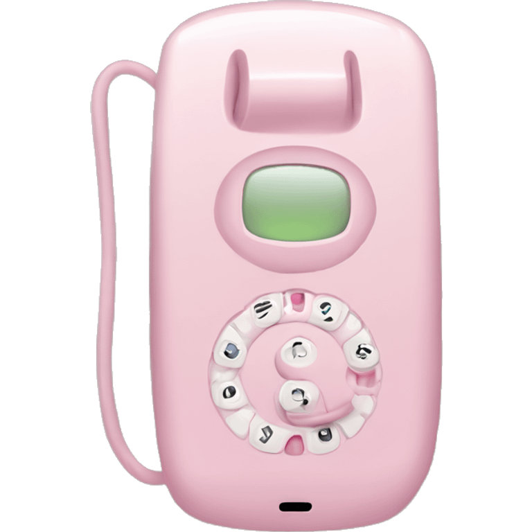 pale pink phone emoji