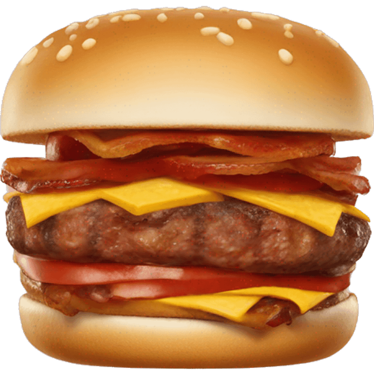 wendy's baconator burger emoji