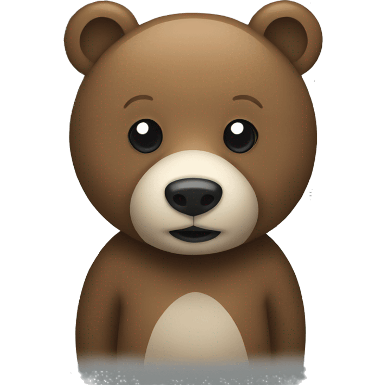 bear waiting sidewalk emoji