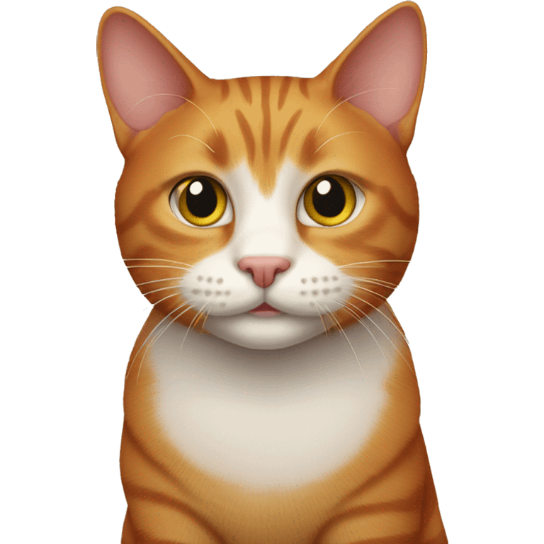 Ginger cat no white  emoji