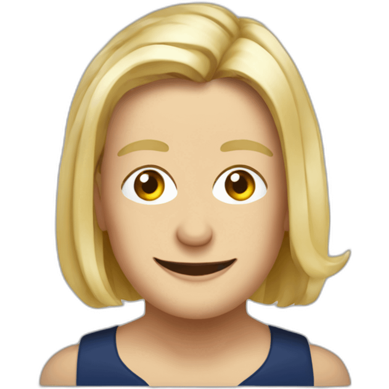 Marine lepen avec une bière emoji