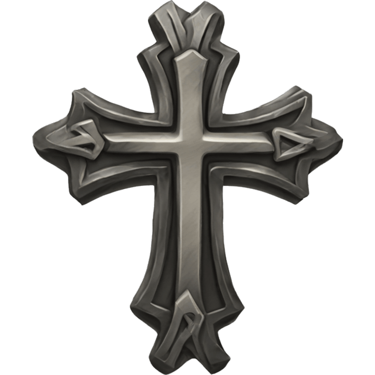 Metal cross orthodox  emoji