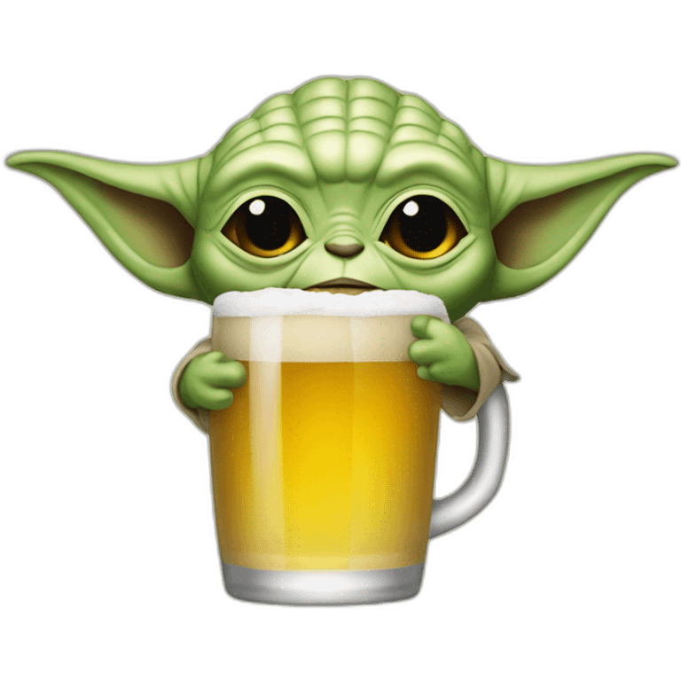 Yoda drink beer  emoji