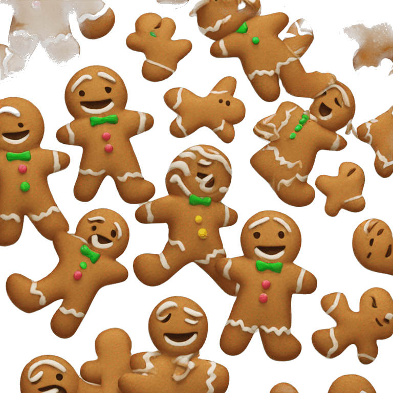 Gingerbread girl emoji