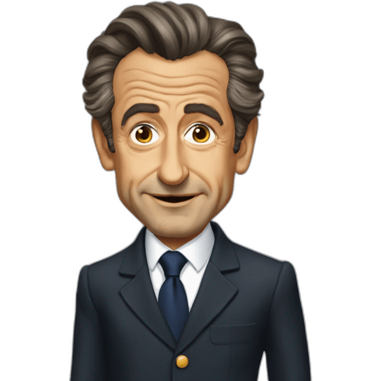 Nicolas Sarkozy qui boit emoji