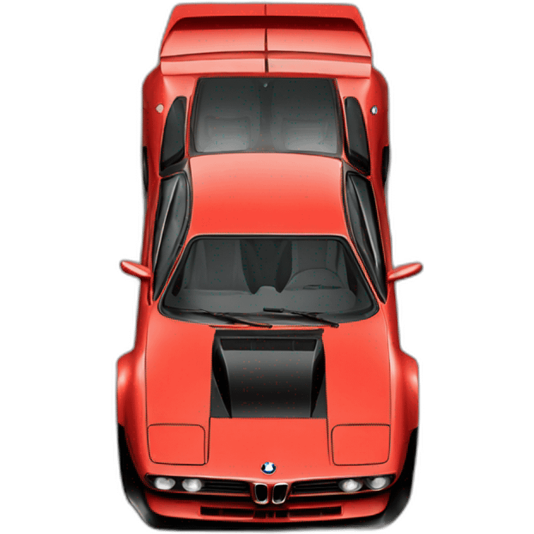 bmw m1 red color front view emoji