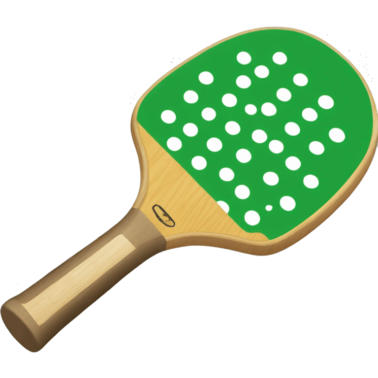 pickleball paddle and pickleball emoji