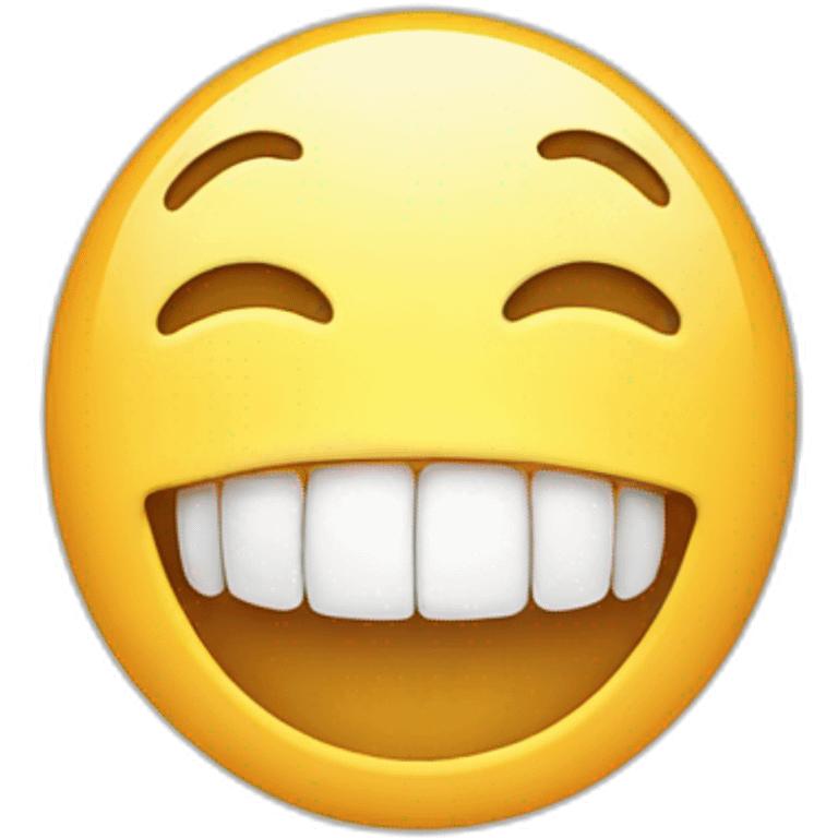 Person smiling with a missing tooth emoji