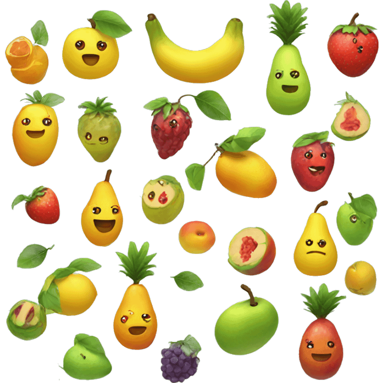 Cute fruit  emoji