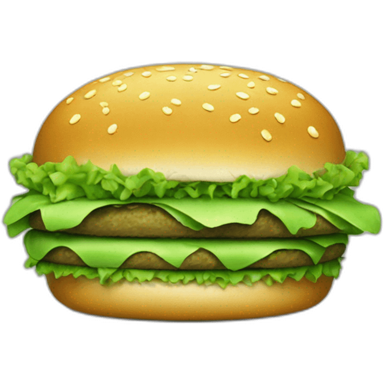 green burger emoji