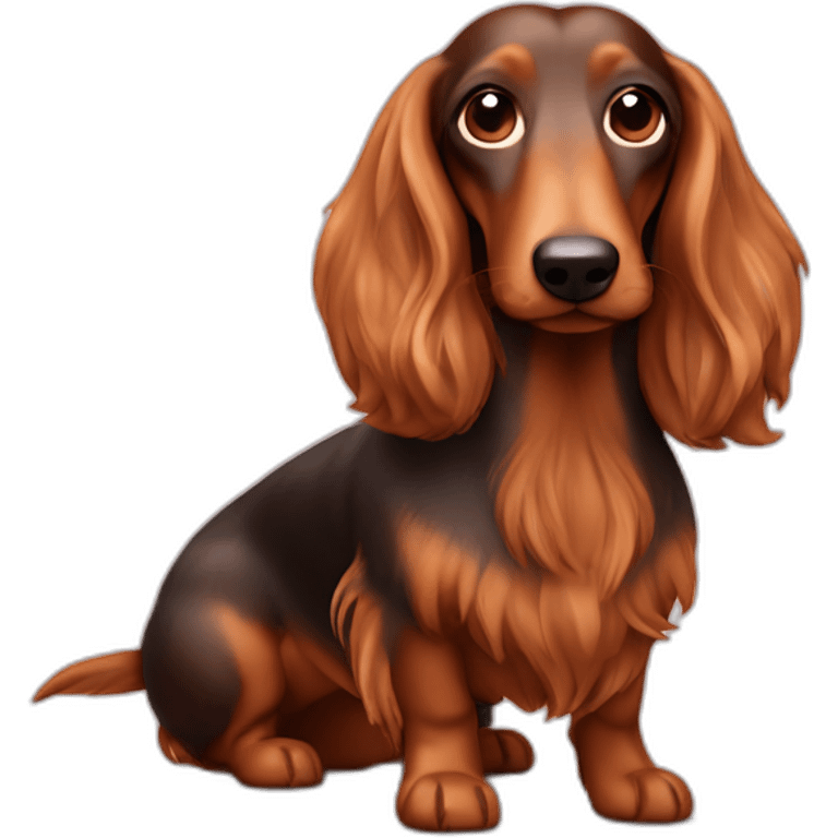 long-haired-sausage-dog emoji