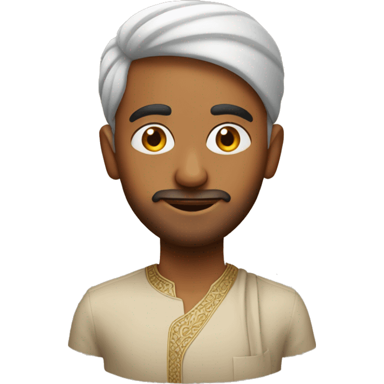 Indian guy with curry emoji