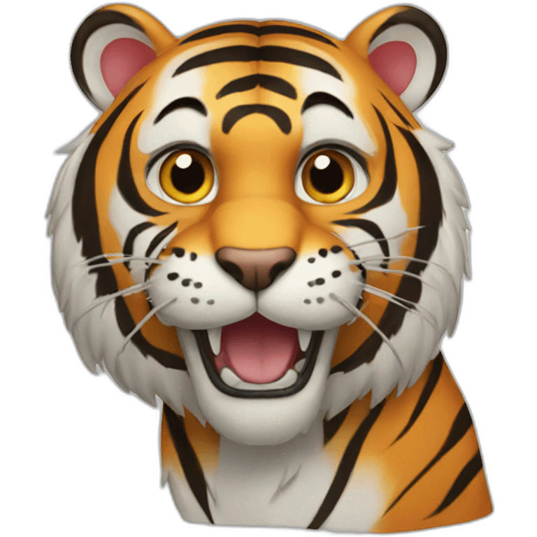 a tiger emoji