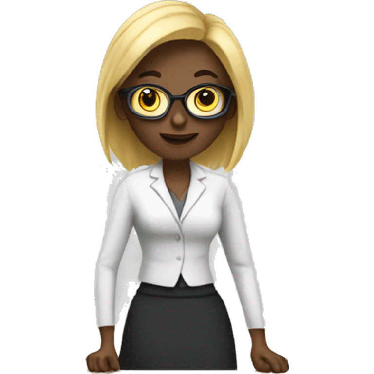 female white teacher in the class   emoji