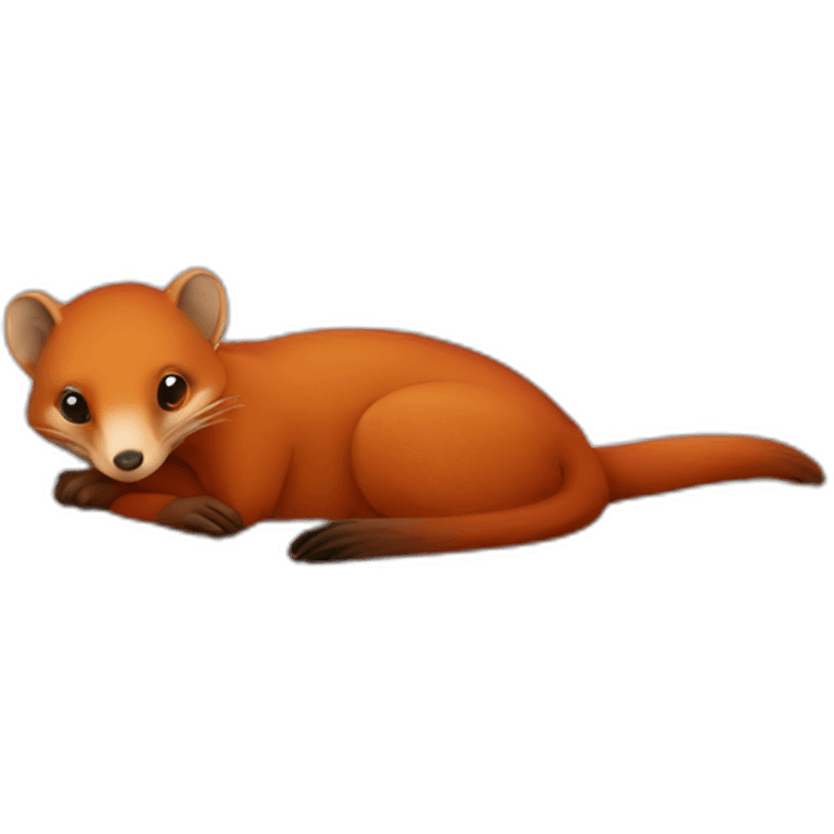 red mongoose in bed emoji