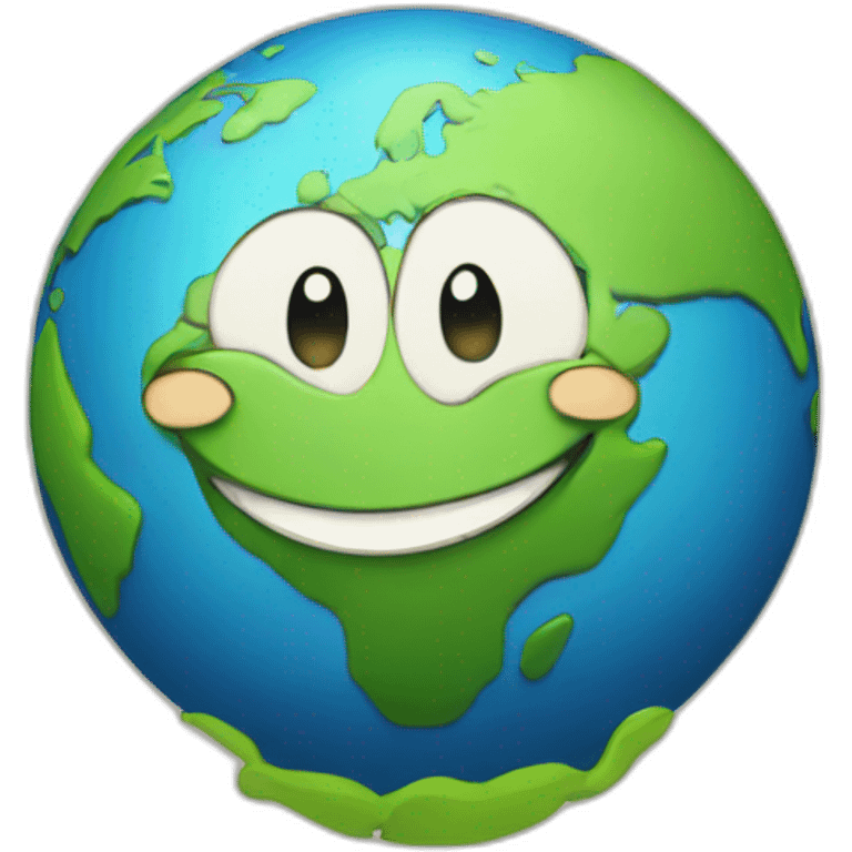 happy earth emoji