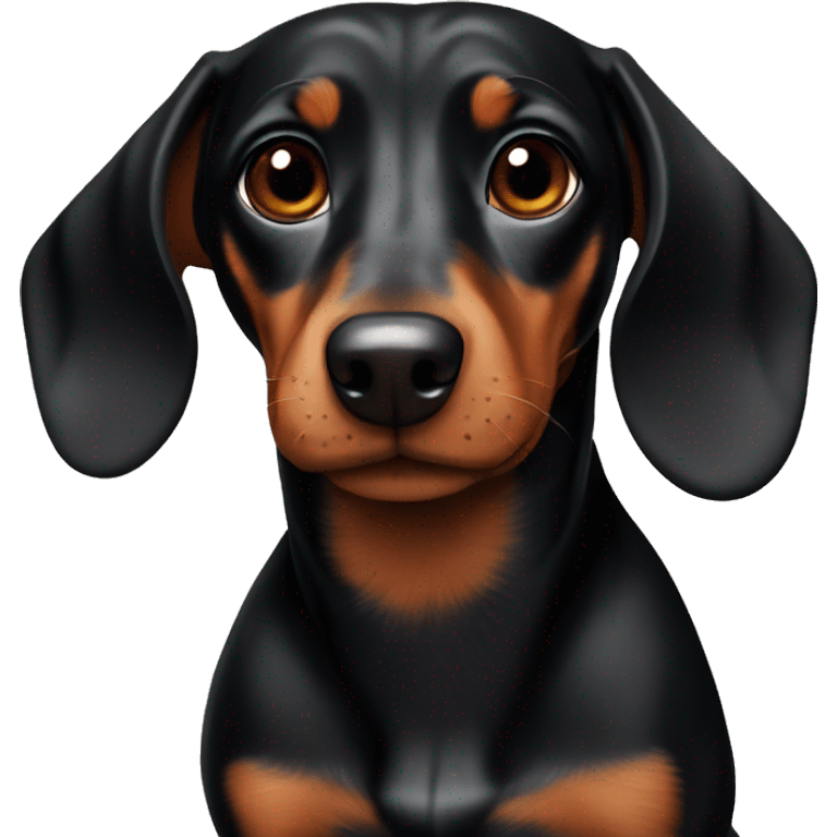 black and brown dachshund  emoji