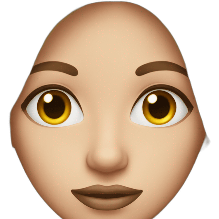 a woman with long lashes emoji