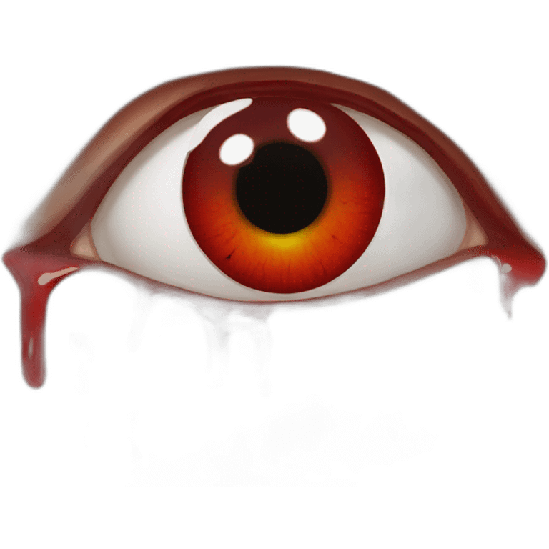 Bloody eye emoji