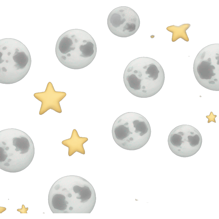 Moon And stars emoji