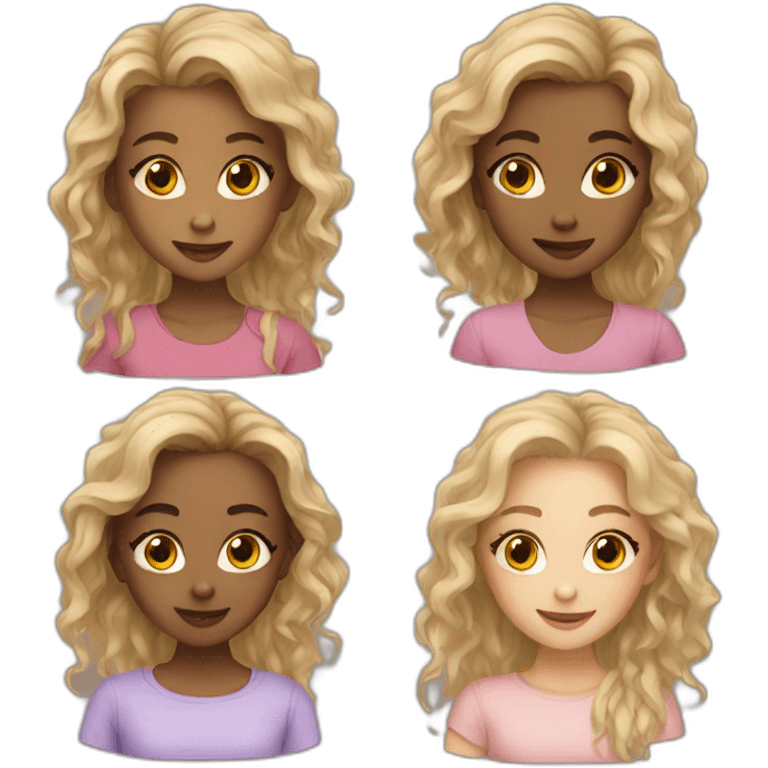 Five girls emoji