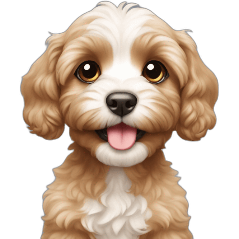 Cavoodle puppy emoji