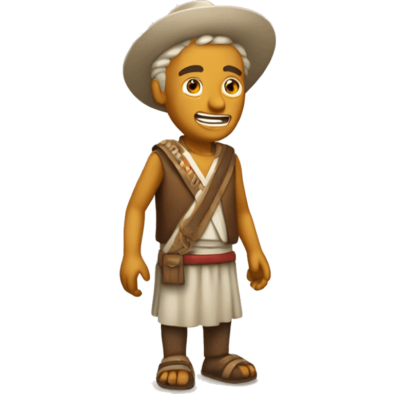 hombre de nazca con felicidad emoji