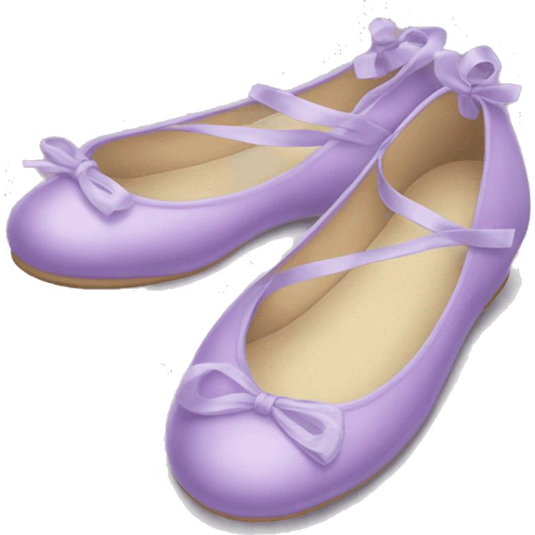 Pastell purple ballerina shoes emoji