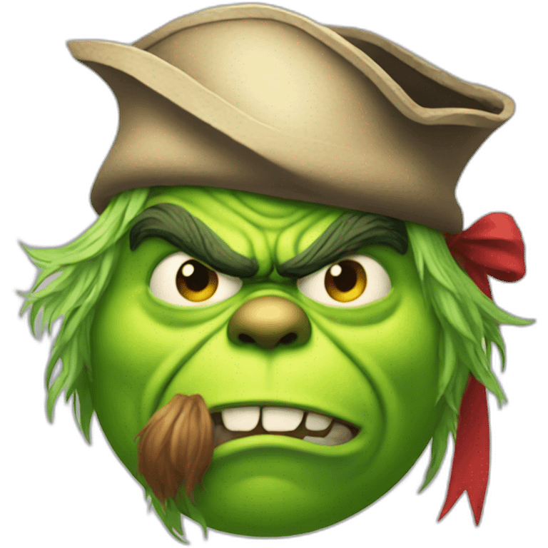 grinch cursed pirate emoji