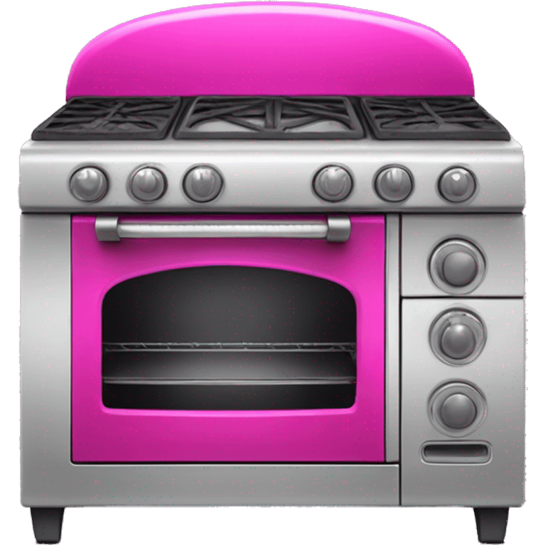 Realistic fuschia oven isolated.  emoji