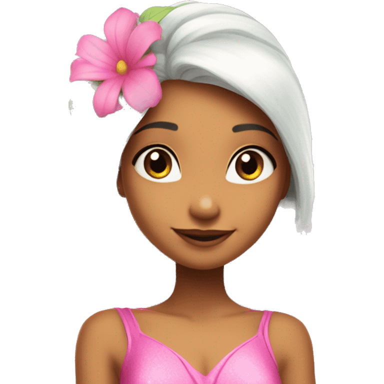 Flora the latina fairy of nature in her enchantix fairy pink clothing winx club emoji