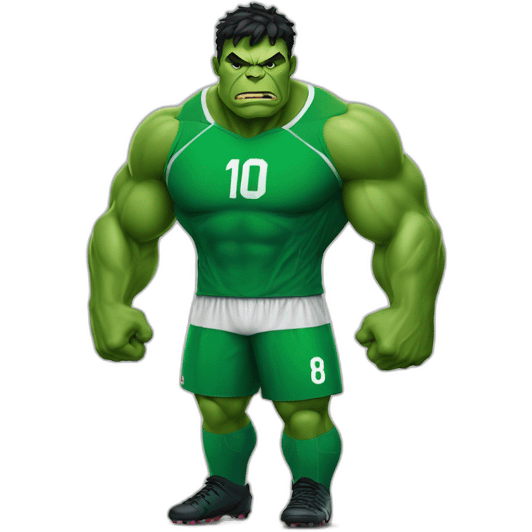 Hulk soccer player emoji