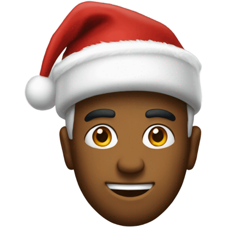 Hoosier with Santa hat emoji