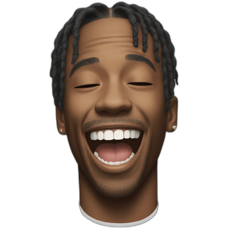 Travis scott laughing hard emoji