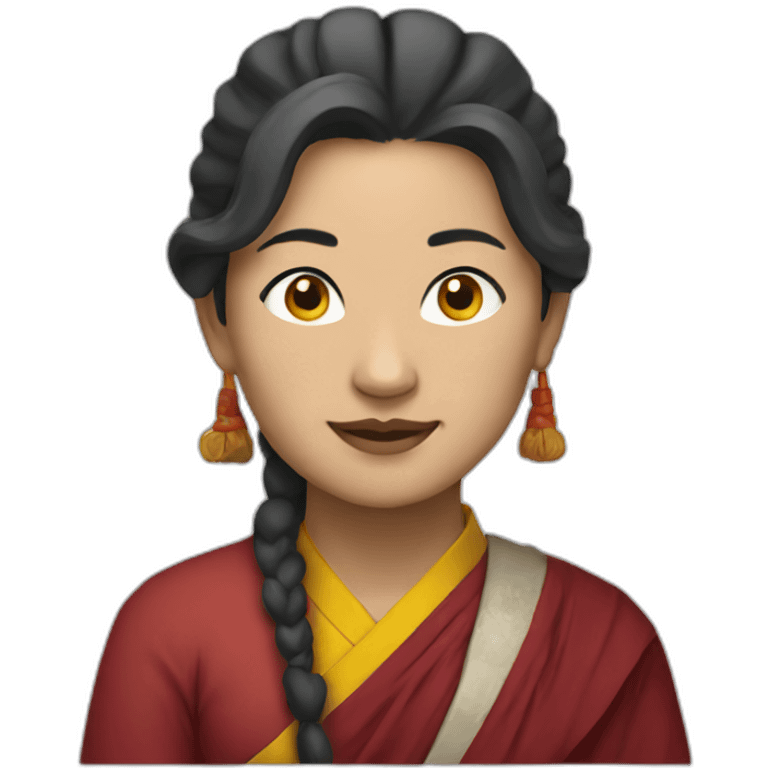 tibetan woman emoji emoji