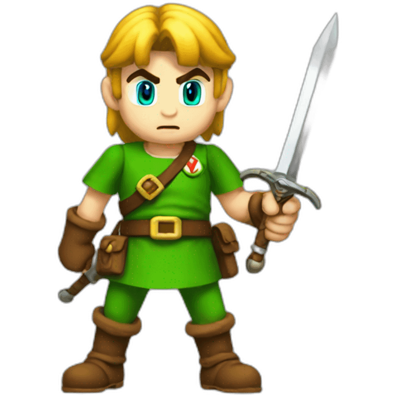 link-fighting-mario emoji