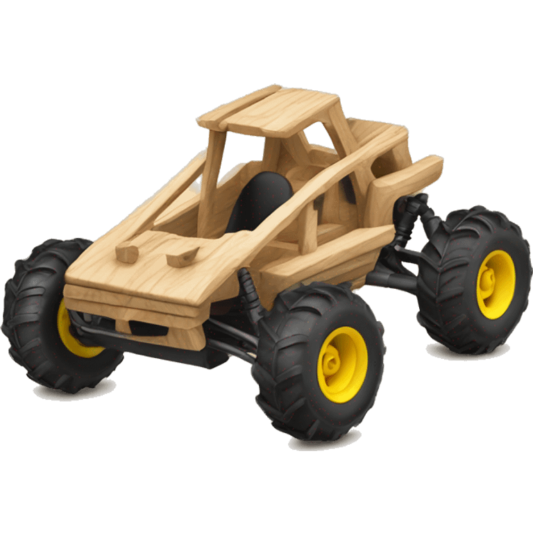 Wood framed rc buggy emoji