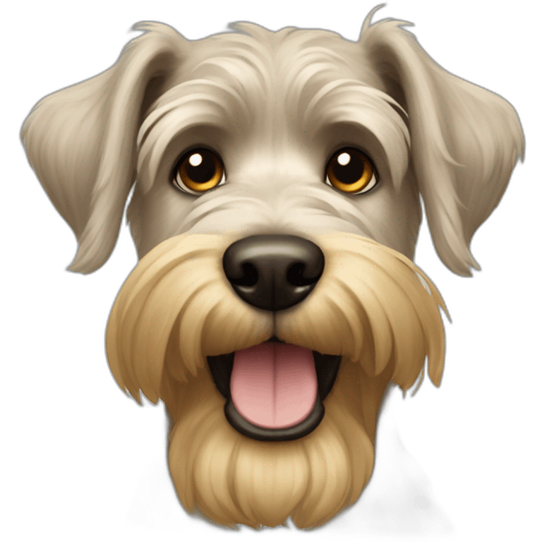 Golden schnauzer emoji