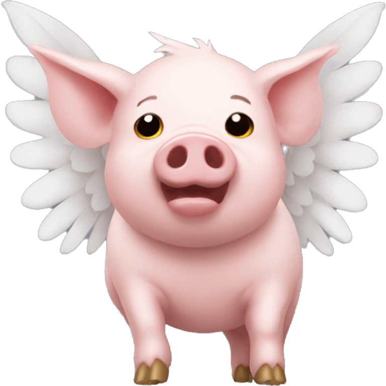 Pig with wings emoji