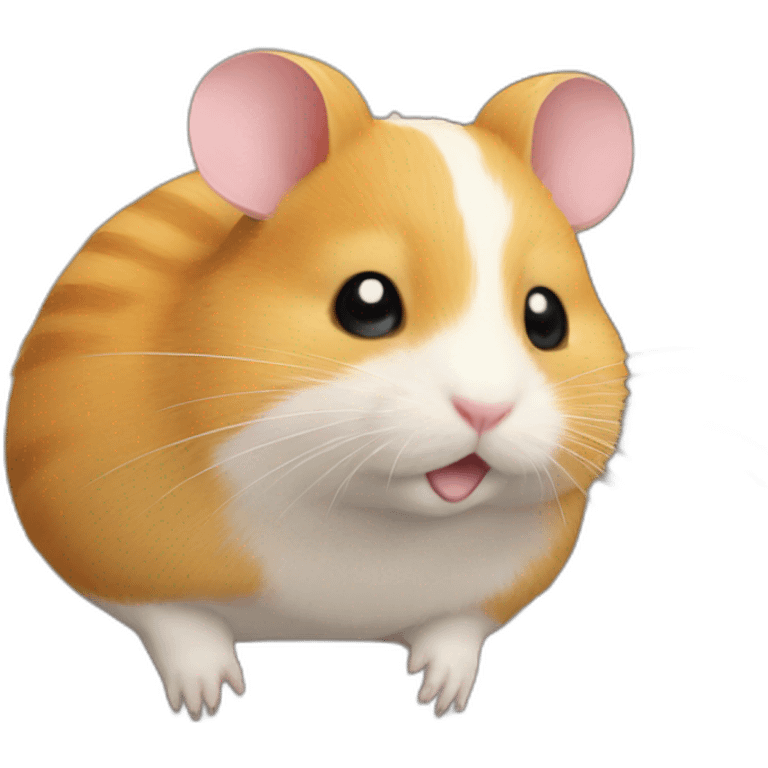 hamster on the cat back emoji