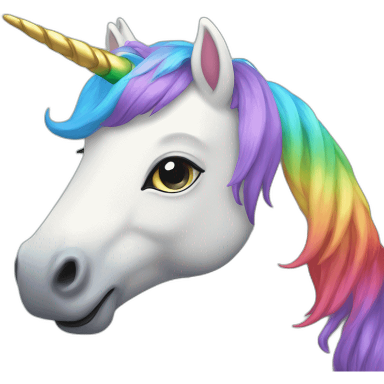 Rainbow unicorn  emoji