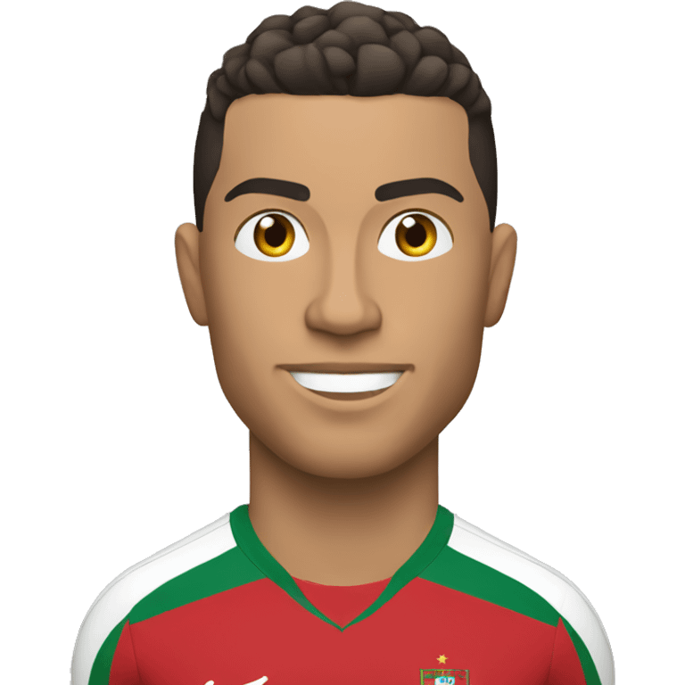 Ronaldo portugal avec une coupe emoji