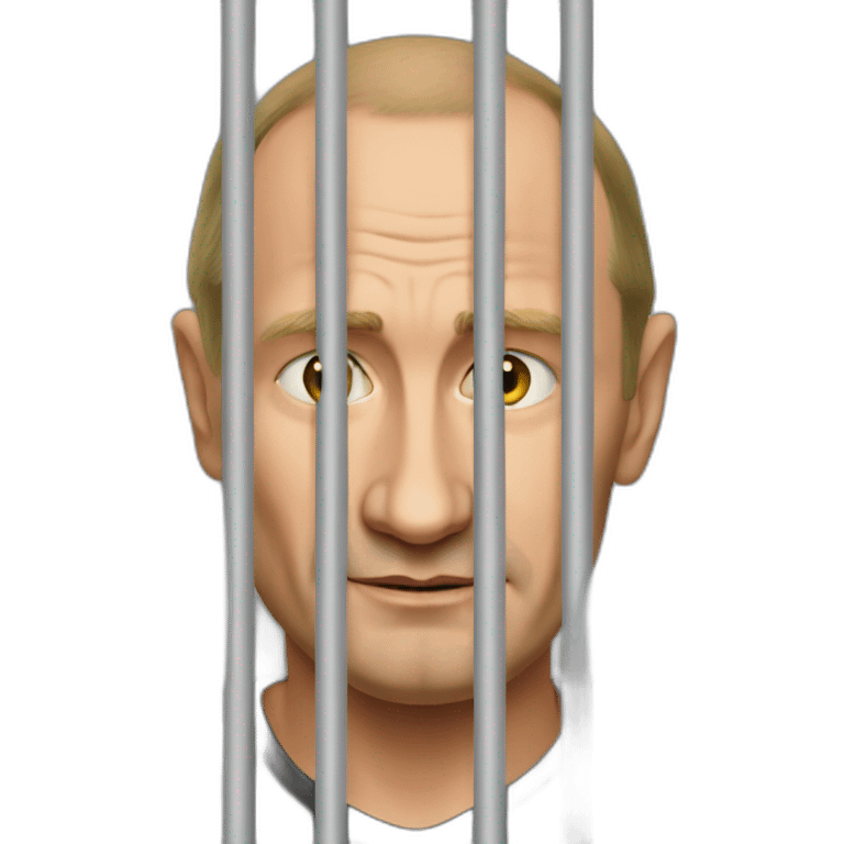 putin prisoner behind bars emoji