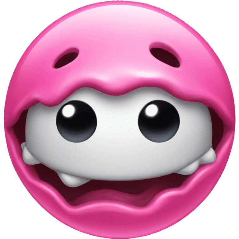 Pink slimey ball emoji