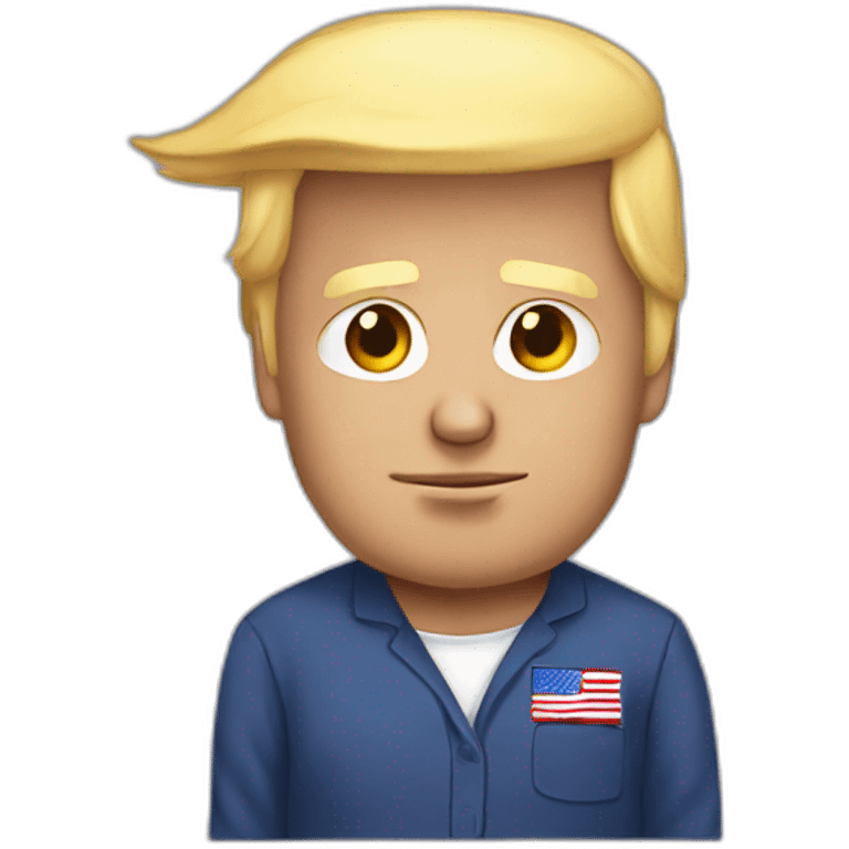 donald trump in pijama emoji