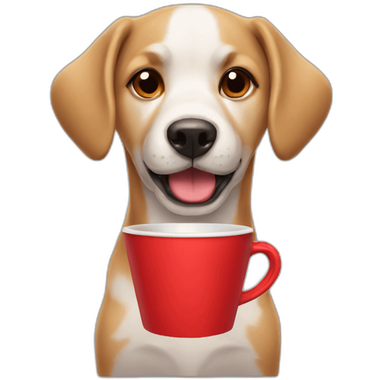 dog with red cup emoji