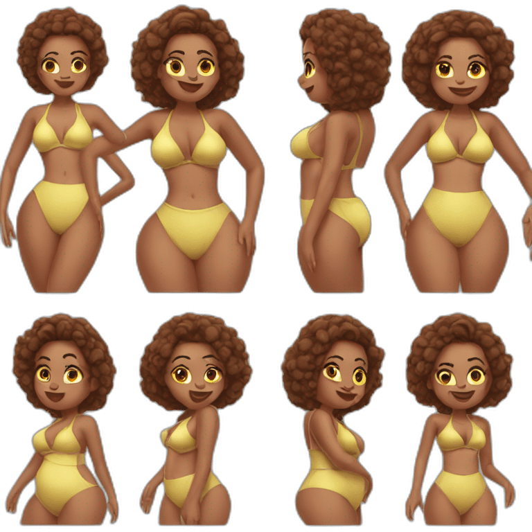 Thicc women in swimsuit emoji